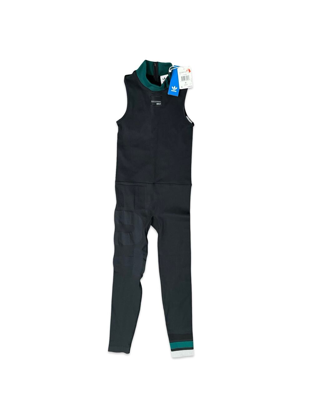 Adidas EQT Equipment Black Bodysuit Ribbed Stretch One Piece size XS NEW Tags